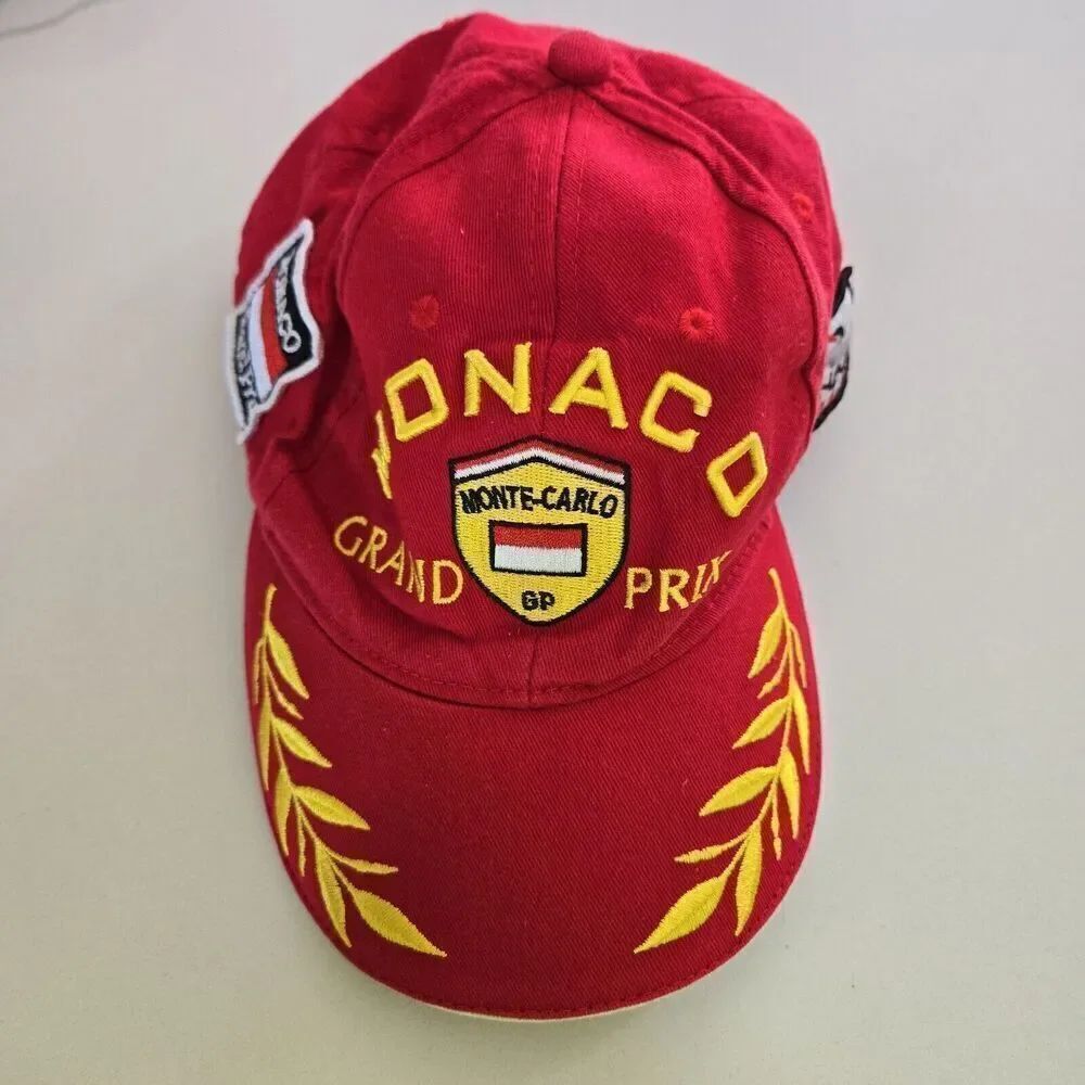 MONACO Grand Kids Prix Hat Strapback Baseball Red Cap